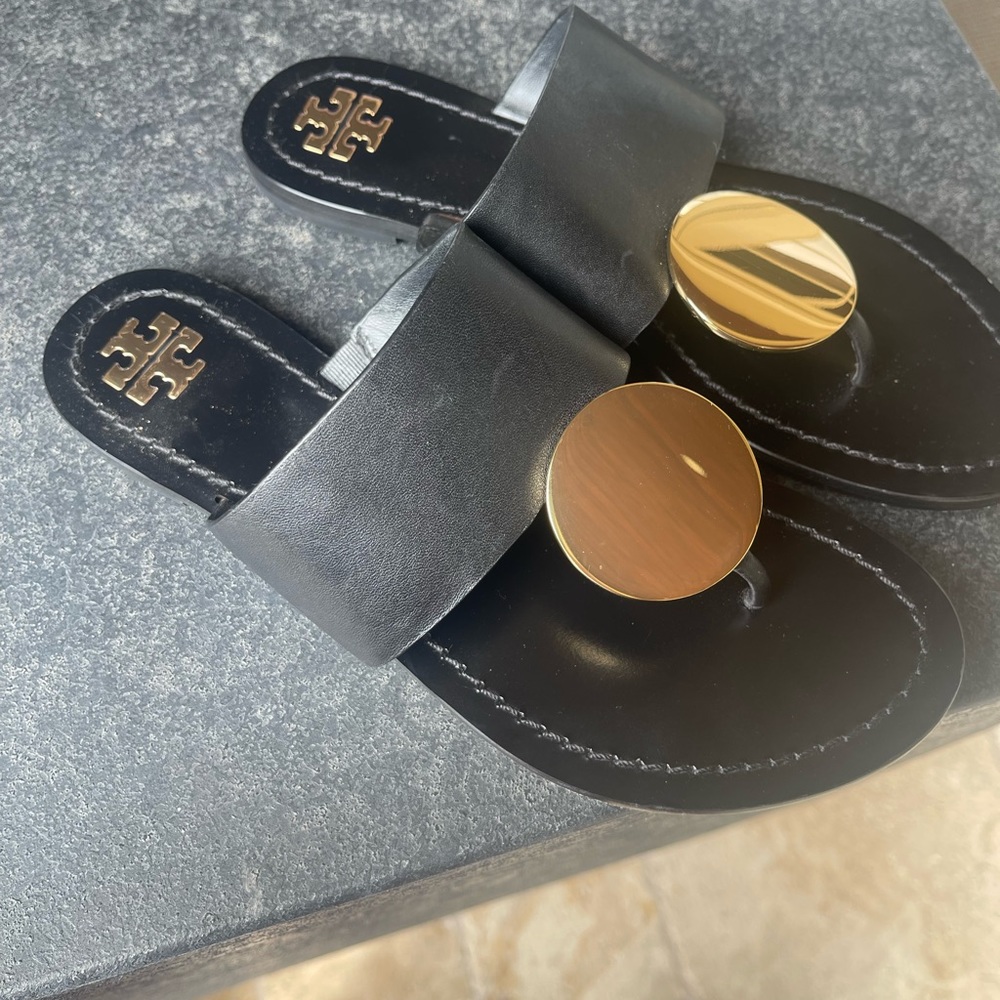 Tory Burch Sandals, Size 6.5, Black